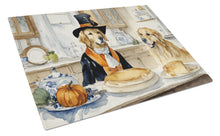 Load image into Gallery viewer, Golden Retriever Fall Kitchen Pumpkins Glass Cutting Boards – Durable, Decorative Kitchen Art Large