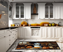Load image into Gallery viewer, Havanese Fall Kitchen Pumpkins Runner Mat 28x58