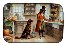 Load image into Gallery viewer, Irish Setter Fall Kitchen Pumpkins Dish Drying Mat
