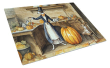 Load image into Gallery viewer, Italian Greyhound Fall Kitchen Pumpkins Glass Cutting Boards – Durable, Decorative Kitchen Art Large