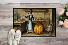 Load image into Gallery viewer, Italian Greyhound Fall Kitchen Pumpkins Doormat -  18x27 Decorative Floor Mat – Indoor/Outdoor Rug
