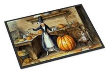 Load image into Gallery viewer, Italian Greyhound Fall Kitchen Pumpkins Doormat -  18x27 Decorative Floor Mat – Indoor/Outdoor Rug