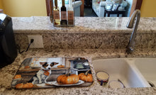 Load image into Gallery viewer, Jack Russell Terrier Fall Kitchen Pumpkins Dish Drying Mat