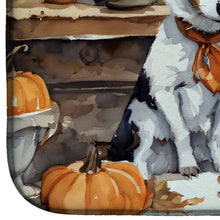 Load image into Gallery viewer, Jack Russell Terrier Fall Kitchen Pumpkins Dish Drying Mat