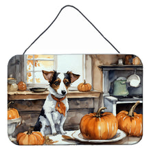 Load image into Gallery viewer, Jack Russell Terrier Fall Kitchen Pumpkins Wall or Door Hanging Prints