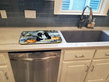 Load image into Gallery viewer, Japanese Chin Fall Kitchen Pumpkins Dish Drying Mat