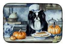 Load image into Gallery viewer, Japanese Chin Fall Kitchen Pumpkins Dish Drying Mat