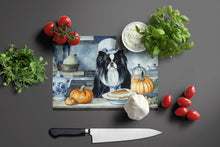 Load image into Gallery viewer, Japanese Chin Fall Kitchen Pumpkins Glass Cutting Boards – Durable, Decorative Kitchen Art Large