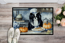 Load image into Gallery viewer, Japanese Chin Fall Kitchen Pumpkins Doormat -  18x27 Decorative Floor Mat – Indoor/Outdoor Rug