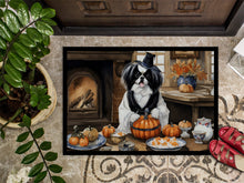 Load image into Gallery viewer, Japanese Chin Fall Kitchen Pumpkins Doormat - 24x36 Decorative Floor Mat – Indoor/Outdoor Rug with Artistic Flair