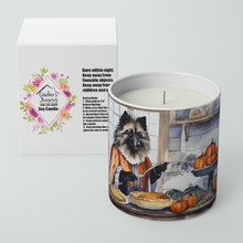 Load image into Gallery viewer, Keeshond Fall Kitchen Pumpkins Decorative Soy Candle