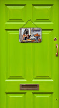 Load image into Gallery viewer, Keeshond Fall Kitchen Pumpkins Wall or Door Hanging Prints