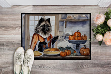 Load image into Gallery viewer, Keeshond Fall Kitchen Pumpkins Doormat - 24x36 Decorative Floor Mat – Indoor/Outdoor Rug with Artistic Flair