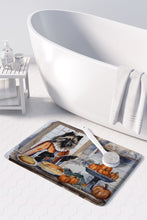 Load image into Gallery viewer, Keeshond Fall Kitchen Pumpkins Memory Foam Kitchen Mat