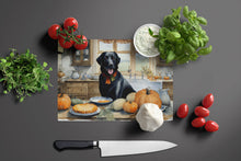 Load image into Gallery viewer, Black Lab Fall Kitchen Pumpkins Glass Cutting Boards – Durable, Decorative Kitchen Art Large