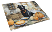 Load image into Gallery viewer, Black Lab Fall Kitchen Pumpkins Glass Cutting Boards – Durable, Decorative Kitchen Art Large