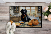 Load image into Gallery viewer, Black Lab Fall Kitchen Pumpkins Doormat -  18x27 Decorative Floor Mat – Indoor/Outdoor Rug