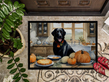 Load image into Gallery viewer, Black Lab Fall Kitchen Pumpkins Doormat -  18x27 Decorative Floor Mat – Indoor/Outdoor Rug