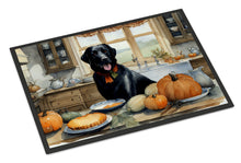 Load image into Gallery viewer, Black Lab Fall Kitchen Pumpkins Doormat -  18x27 Decorative Floor Mat – Indoor/Outdoor Rug