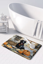 Load image into Gallery viewer, Black Lab Fall Kitchen Pumpkins Memory Foam Kitchen Mat