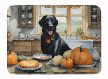 Load image into Gallery viewer, Black Lab Fall Kitchen Pumpkins Memory Foam Kitchen Mat