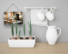 Load image into Gallery viewer, Black Lab Fall Kitchen Pumpkins Wall or Door Hanging Prints
