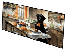 Load image into Gallery viewer, Black Lab Fall Kitchen Pumpkins Runner Mat 28x58