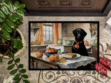 Load image into Gallery viewer, Black Lab Fall Kitchen Pumpkins Doormat -  18x27 Decorative Floor Mat – Indoor/Outdoor Rug