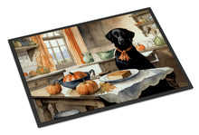 Load image into Gallery viewer, Black Lab Fall Kitchen Pumpkins Doormat -  18x27 Decorative Floor Mat – Indoor/Outdoor Rug
