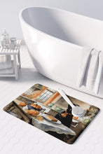 Load image into Gallery viewer, Black Lab Fall Kitchen Pumpkins Memory Foam Kitchen Mat