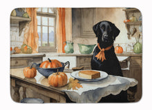Load image into Gallery viewer, Black Lab Fall Kitchen Pumpkins Memory Foam Kitchen Mat