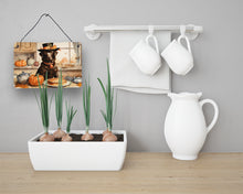 Load image into Gallery viewer, Chocolate Lab Fall Kitchen Pumpkins Wall or Door Hanging Prints
