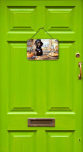 Load image into Gallery viewer, Chocolate Lab Fall Kitchen Pumpkins Wall or Door Hanging Prints