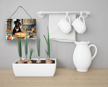 Load image into Gallery viewer, Chocolate Lab Fall Kitchen Pumpkins Wall or Door Hanging Prints