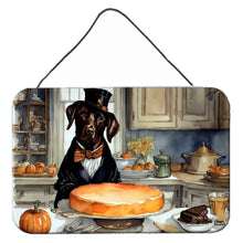 Load image into Gallery viewer, Chocolate Lab Fall Kitchen Pumpkins Wall or Door Hanging Prints