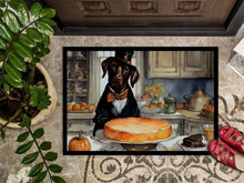Load image into Gallery viewer, Chocolate Lab Fall Kitchen Pumpkins Doormat - 24x36 Decorative Floor Mat – Indoor/Outdoor Rug with Artistic Flair