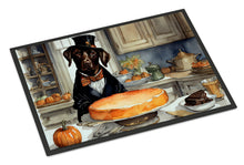 Load image into Gallery viewer, Chocolate Lab Fall Kitchen Pumpkins Doormat - 24x36 Decorative Floor Mat – Indoor/Outdoor Rug with Artistic Flair