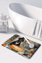 Load image into Gallery viewer, Chocolate Lab Fall Kitchen Pumpkins Memory Foam Kitchen Mat