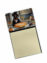 Load image into Gallery viewer, Chocolate Lab Fall Kitchen Pumpkins Sticky Note Holder- Refiilable Desk Accessory Note Pad