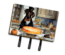 Load image into Gallery viewer, Chocolate Lab Fall Kitchen Pumpkins Leash or Key Holder