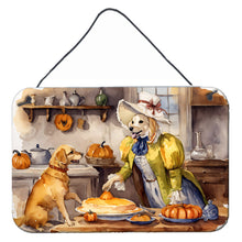 Load image into Gallery viewer, Yellow Lab Fall Kitchen Pumpkins Wall or Door Hanging Prints