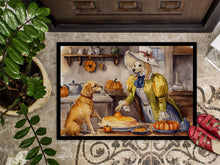 Load image into Gallery viewer, Yellow Lab Fall Kitchen Pumpkins Doormat - 24x36 Decorative Floor Mat – Indoor/Outdoor Rug with Artistic Flair