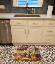 Load image into Gallery viewer, Yellow Lab Fall Kitchen Pumpkins Memory Foam Kitchen Mat