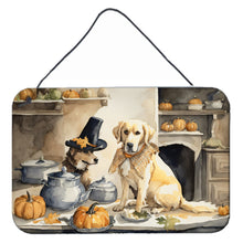 Load image into Gallery viewer, Yellow Lab Fall Kitchen Pumpkins Wall or Door Hanging Prints