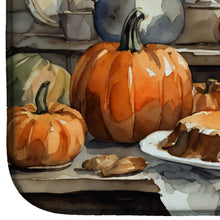 Load image into Gallery viewer, Lakeland Terrier Fall Kitchen Pumpkins Dish Drying Mat