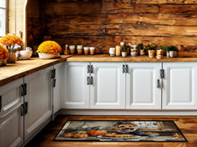 Load image into Gallery viewer, Lakeland Terrier Fall Kitchen Pumpkins Runner Mat 28x58