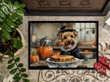 Load image into Gallery viewer, Lakeland Terrier Fall Kitchen Pumpkins Doormat - 24x36 Decorative Floor Mat – Indoor/Outdoor Rug with Artistic Flair