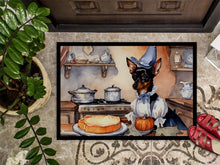 Load image into Gallery viewer, Miniature Pinscher Fall Kitchen Pumpkins Doormat - 24x36 Decorative Floor Mat – Indoor/Outdoor Rug with Artistic Flair
