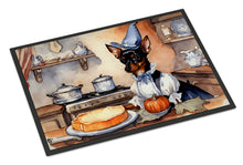 Load image into Gallery viewer, Miniature Pinscher Fall Kitchen Pumpkins Doormat - 24x36 Decorative Floor Mat – Indoor/Outdoor Rug with Artistic Flair