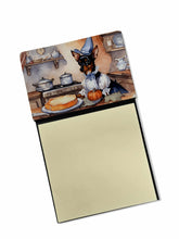 Load image into Gallery viewer, Miniature Pinscher Fall Kitchen Pumpkins Sticky Note Holder- Refiilable Desk Accessory Note Pad